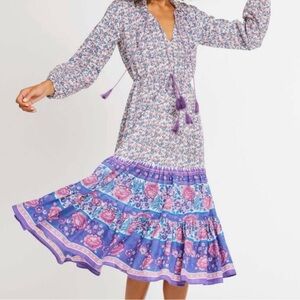 Mille Astrid Dress in Bluebell Medium